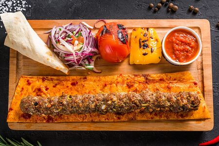 Кебаб с овощами