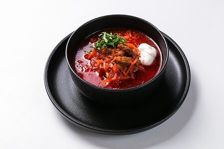 Борщ со сметаной