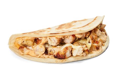 Закрытая пицца с курицей