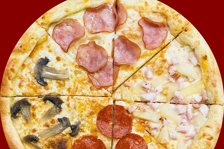 Пицца Четыре сезона средняя