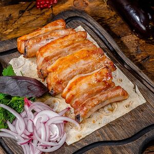 Шашлык из cвинoго ребра