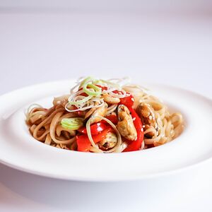 Лапша с морепродуктами