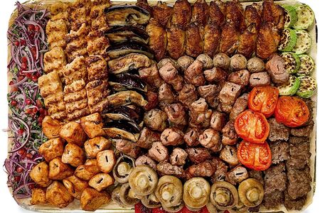 Шашлычный набор на подносе №10