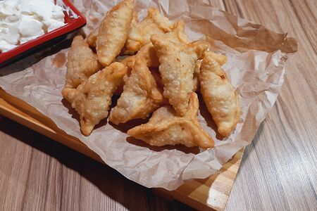 Жаренные пельмени