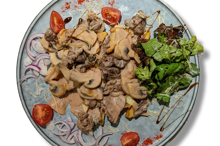 Телятина в сливочно-гранатовом соусе