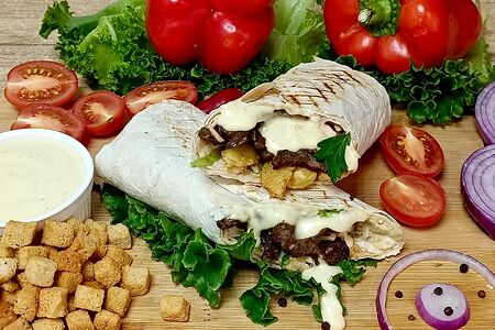 Цезарь шаурма с говядиной