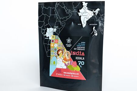 Премиальный горячий шоколад Керала 70%, Индия