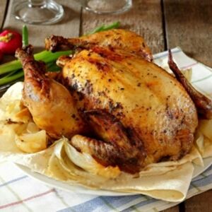 Курица гриль завёрнутая в 2 лаваше с луком и зеленью