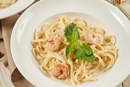 Паста с креветками