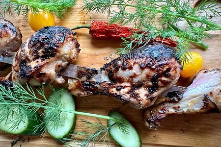 Шашлык из куриной голени
