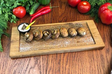 Шампиньоны на углях