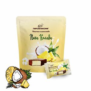 Конфеты «Пирожникофф „Птичка в шоколаде“» со вкусом кокоса и ананаса