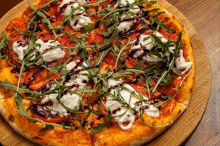 Пицца Страчателла и руккола