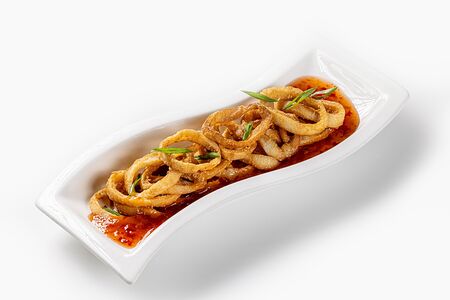 Кальмар темпура с пряным тайским соусом