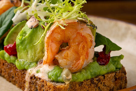 Бездрожжевой гречневый хлеб с креветкой Лён & Гречка