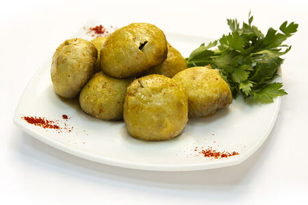 Грибы на углях