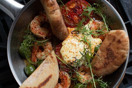 Аргентинские креветки с водкой