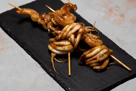 Шашлычки из морепродуктов