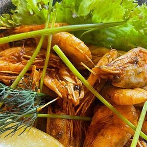 Креветки северные в тайском соусе