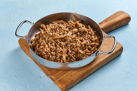 Греча с грибами