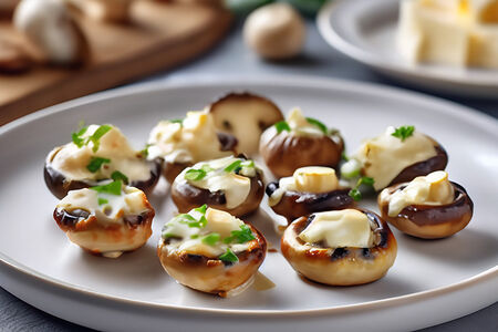 Шампиньоны, запеченные с сыром