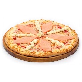 Пицца с лососем