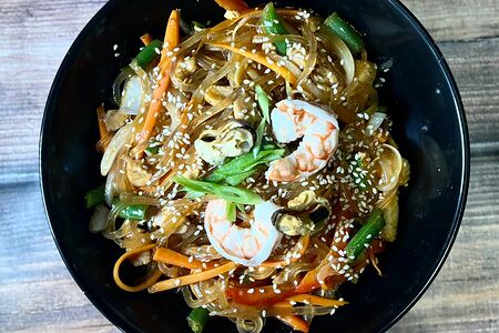 Фунчоза с морепродуктами