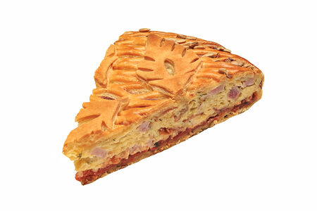 Пирог с ветчиной и сыром