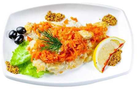 Минтай под маринадом