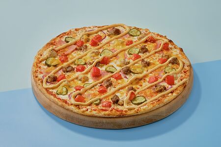 Пицца Чизбургер на тонком тесте 30 см