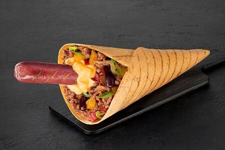 Чили чиз рулле с финской сосиской