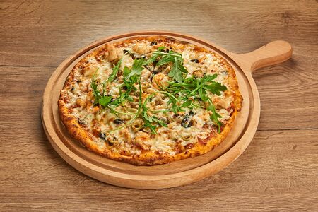 Пицца с морепродуктами