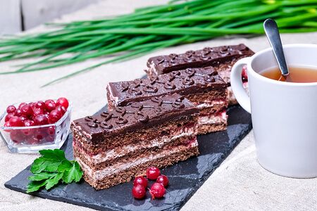 Набор творожно-шоколадных пирожных