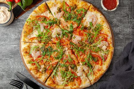 Пицца с Креветками