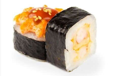 Запеченный с креветкой 5шт.