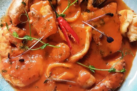 Соте из морепродуктов