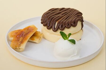 Панкейк Нутелла-банан