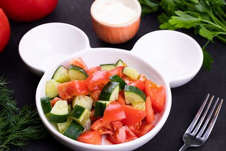 Детский Овощной салатик