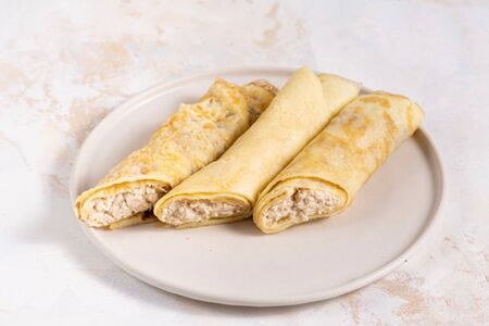 Омлет с куриным филе