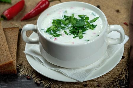 Окрошка на кефире