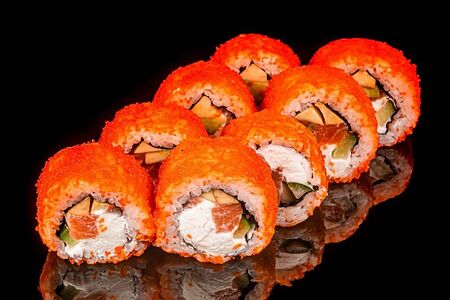 Ролл Супер Калифорния с лососем