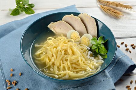 Суп Куриный с яичной лапшой