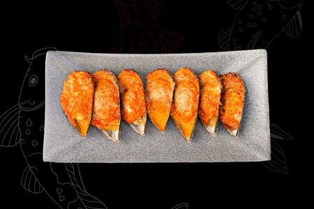 Мидии запеченные