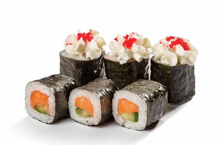 Сливочный ролл с лососем