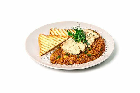 Обжаренный рис с яйцом