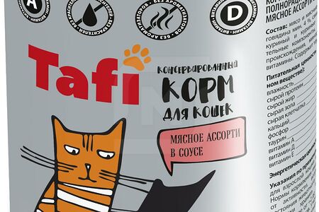 Tafi/tom cat Корм для кошек мясное ассорти