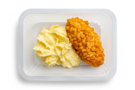 Пожарская котлета с картофельным пюре