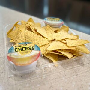 Double начос Барбекю и соус блю чиз