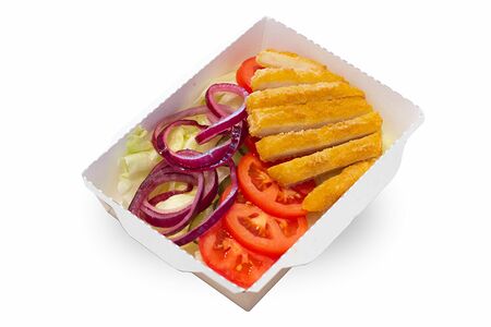 Бургер без булки с курицей