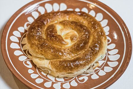 Запеченная плацында с картофелем